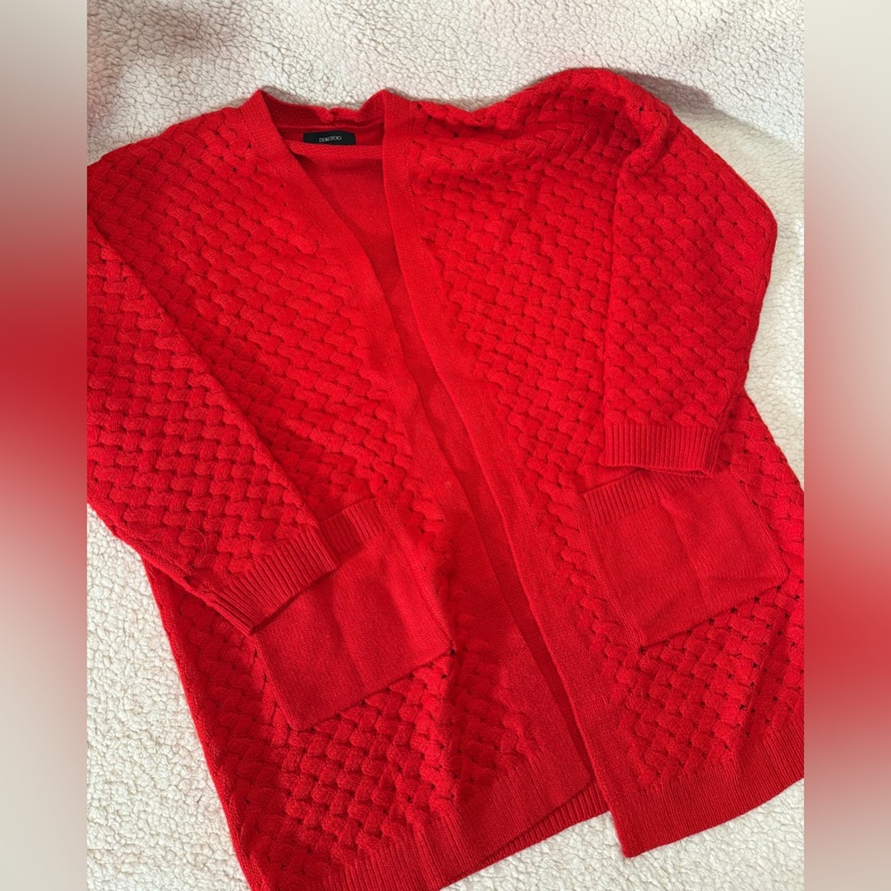 Maurices Cozy Cardigan Collection - Red, Brown, Gray. Size XL. - Picture 3 of 9